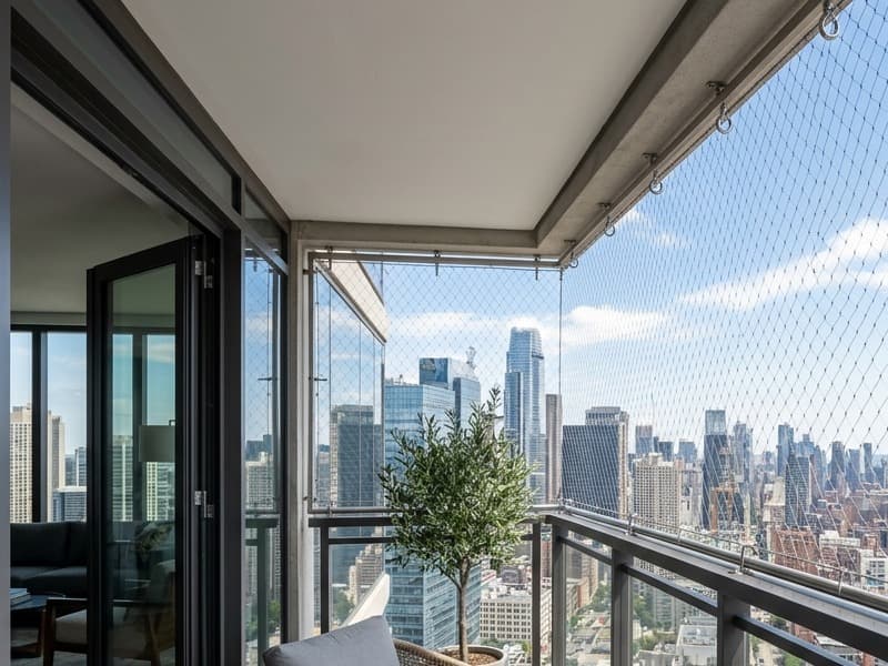 Balcony Safety Net Installation