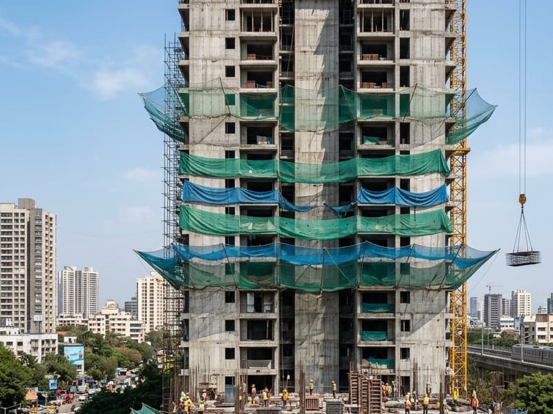 Construction Debris Protection Netting