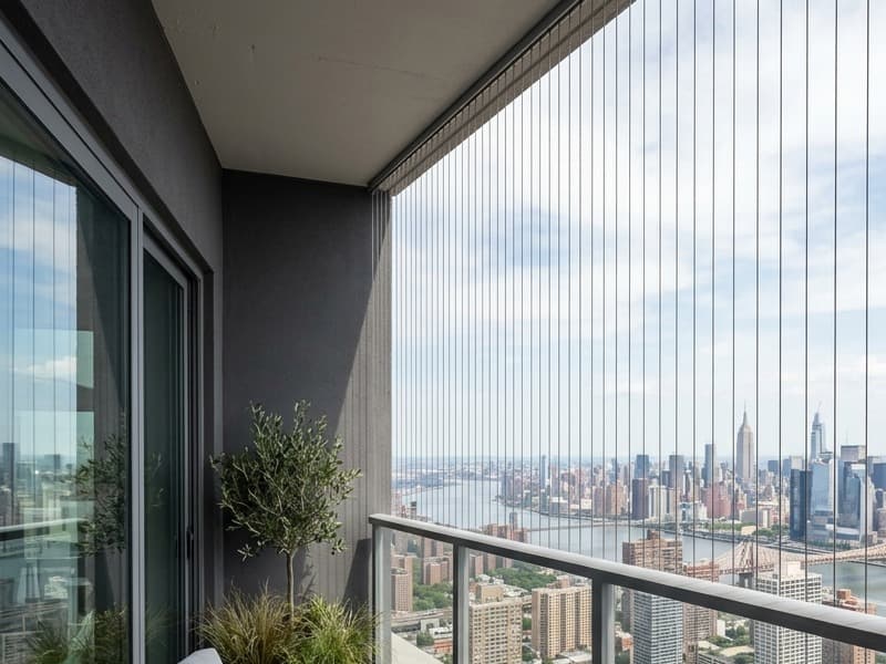 SS 316 Invisible Grill Balcony Solution