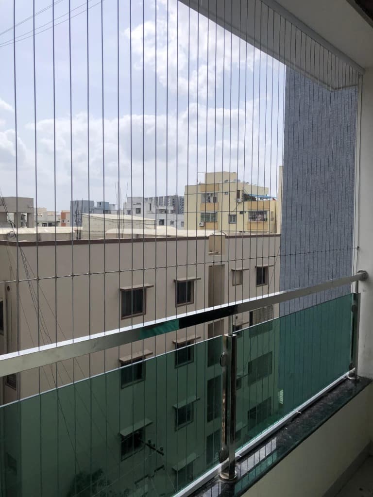 Residential Balcony SS Wire Safety Grill